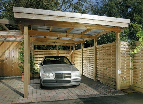 DIY carport made from free pallets