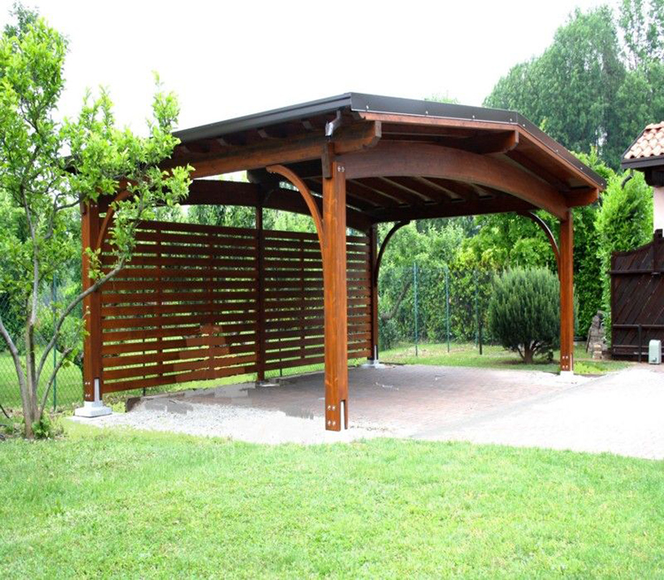 Pergola-style backyard carport