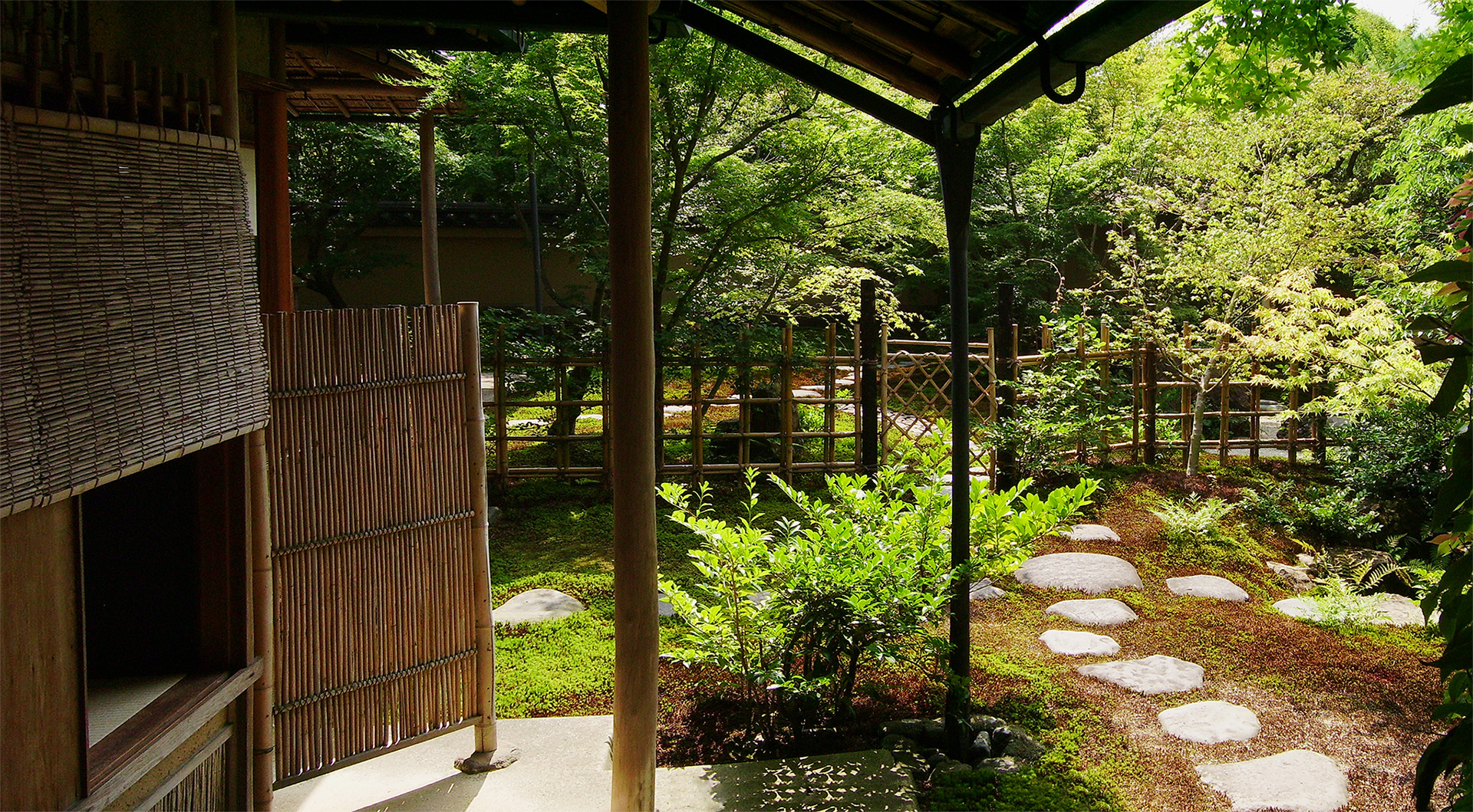 Japanese tea house entryway.
