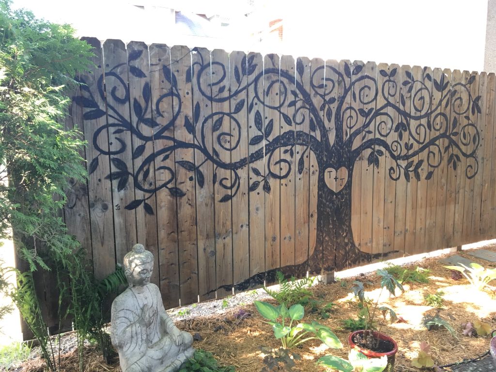 The tree of life garden fence