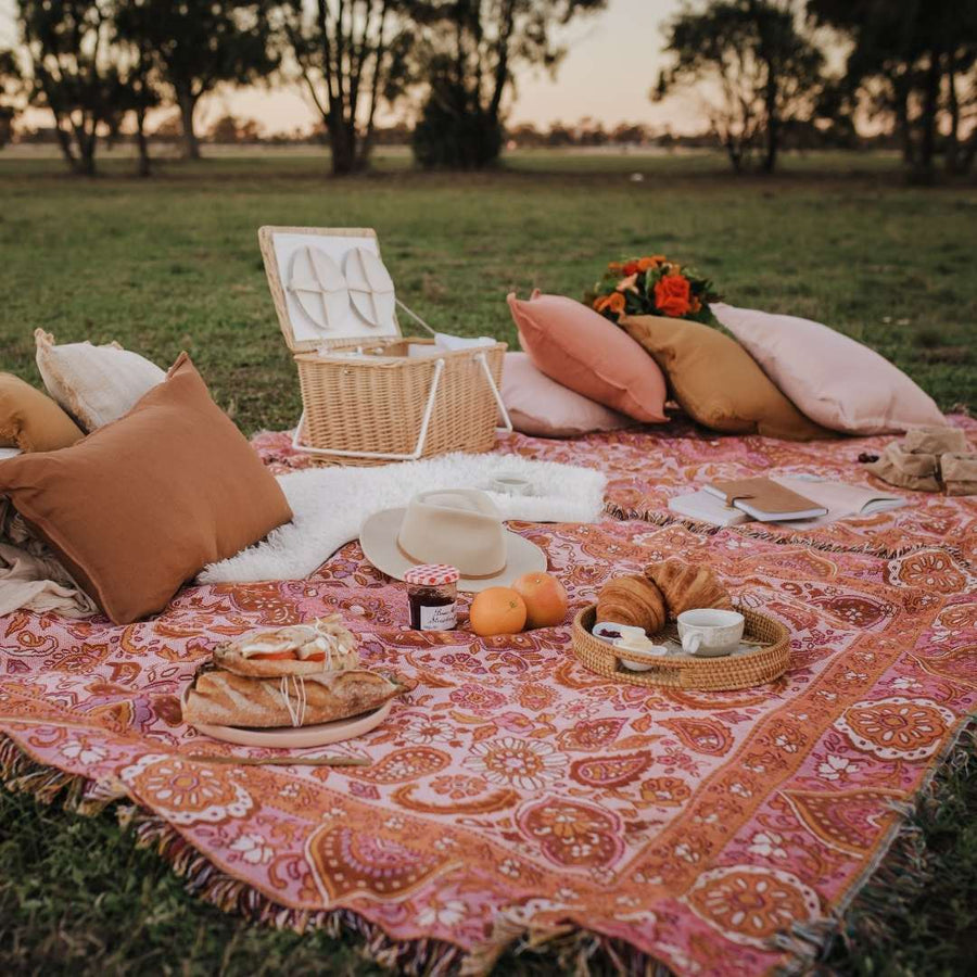 Tapestry as a picnic blanket