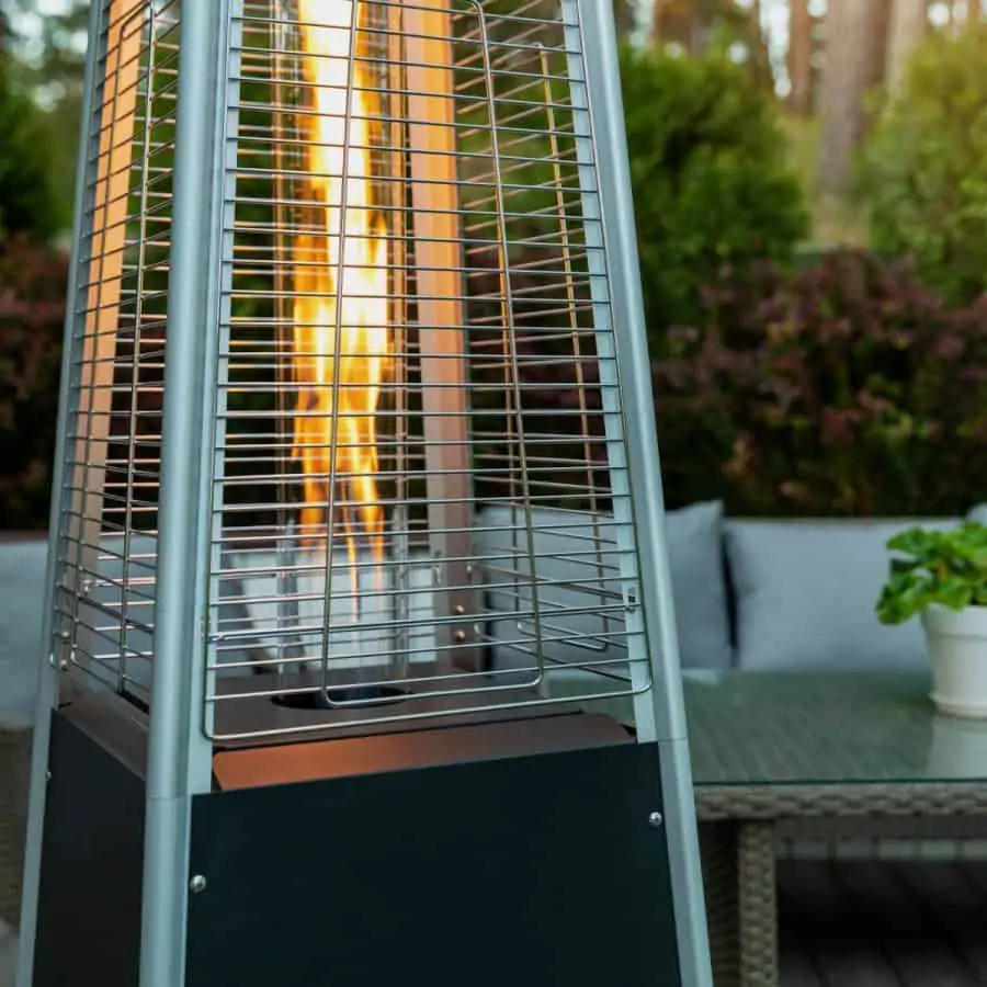 Natural gas patio heater