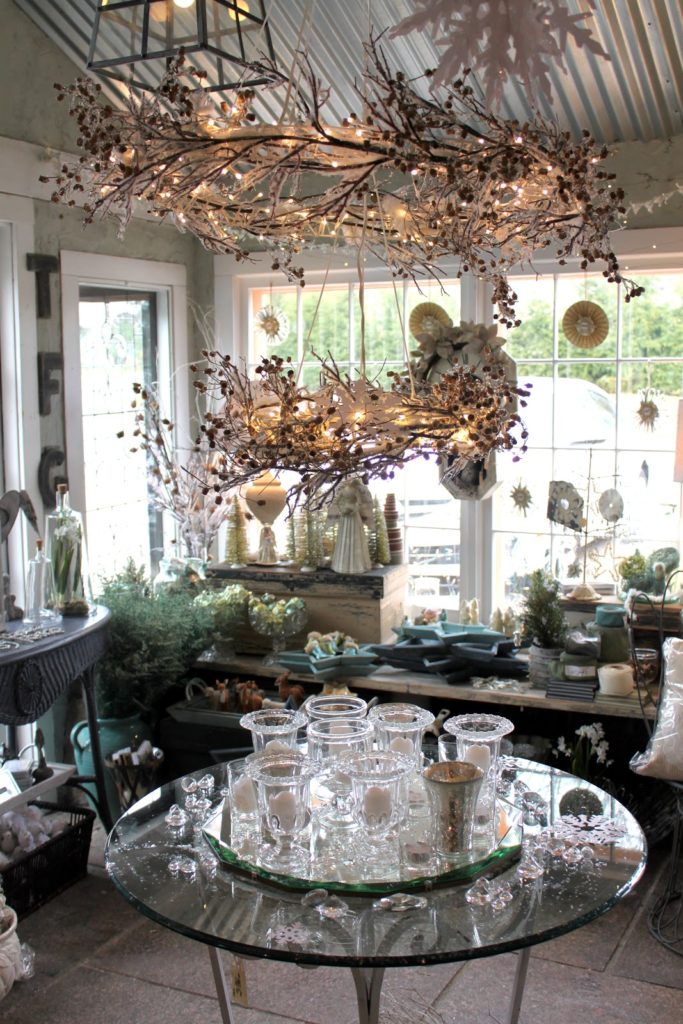 Whimsical indoor chandelier