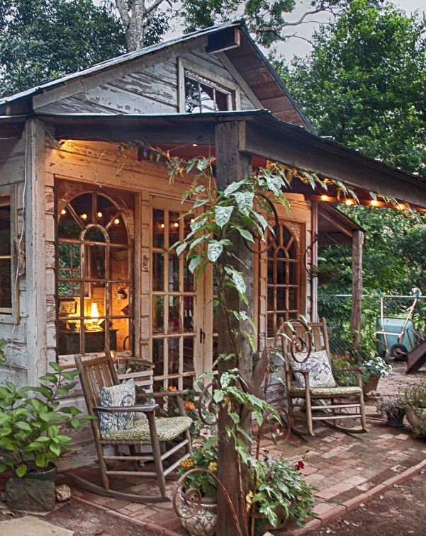 Charming cottage style she shed