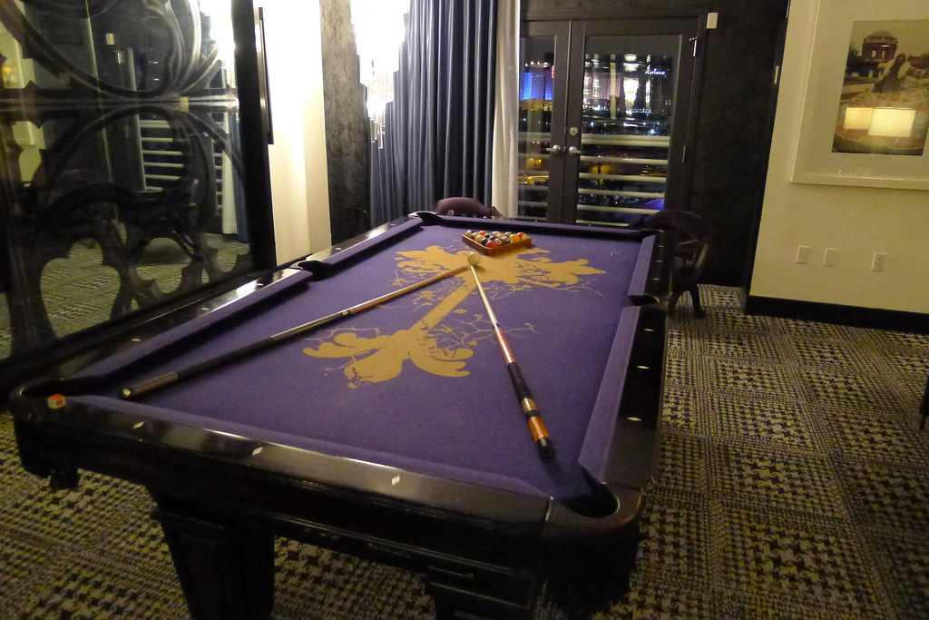 Man cave pool table