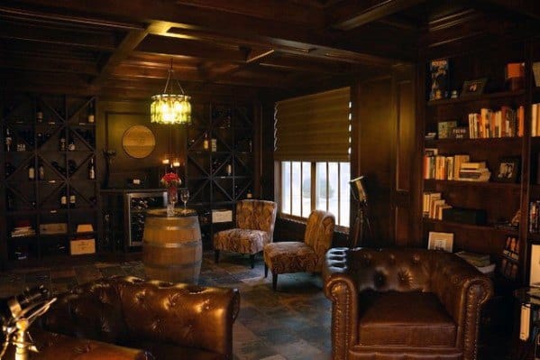 Vintage themed man cave