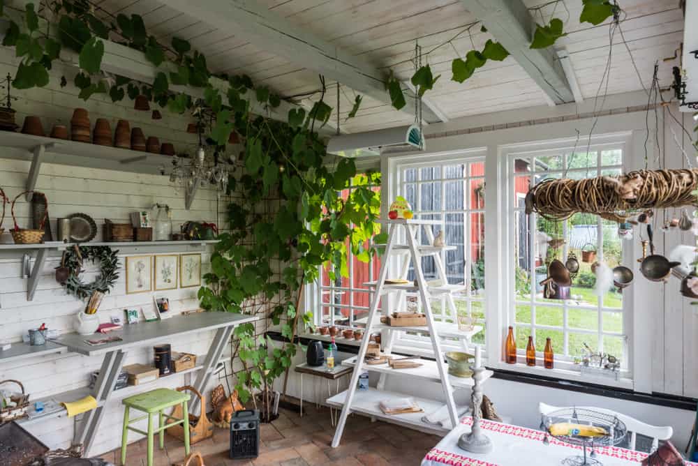 Converted garden room into she sheds