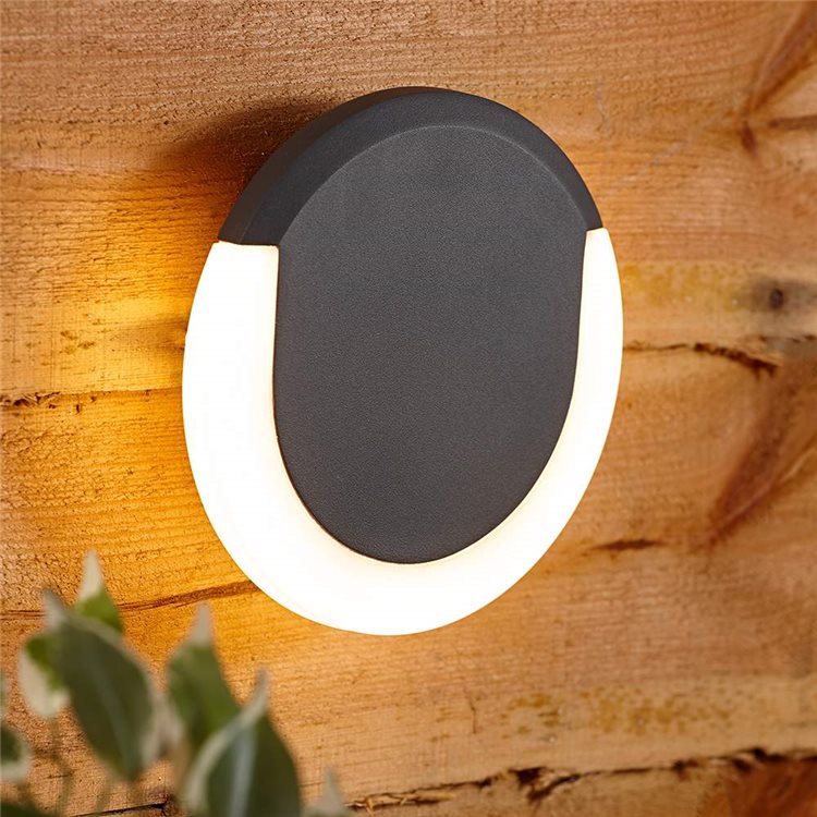 Biard Crescent Large Halo LED Circular Wall Light