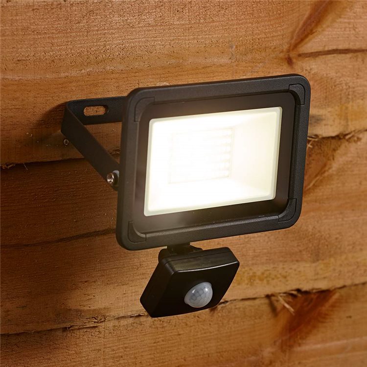 Biard LED Outdoor Floodlight with PIR Motion Sensor Various Sizes 10-50W