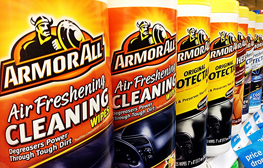 Various car chemical cleaning products