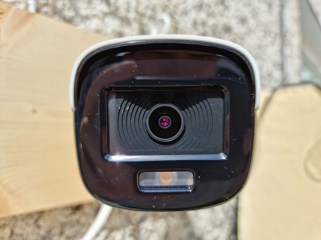 Home security camera close up