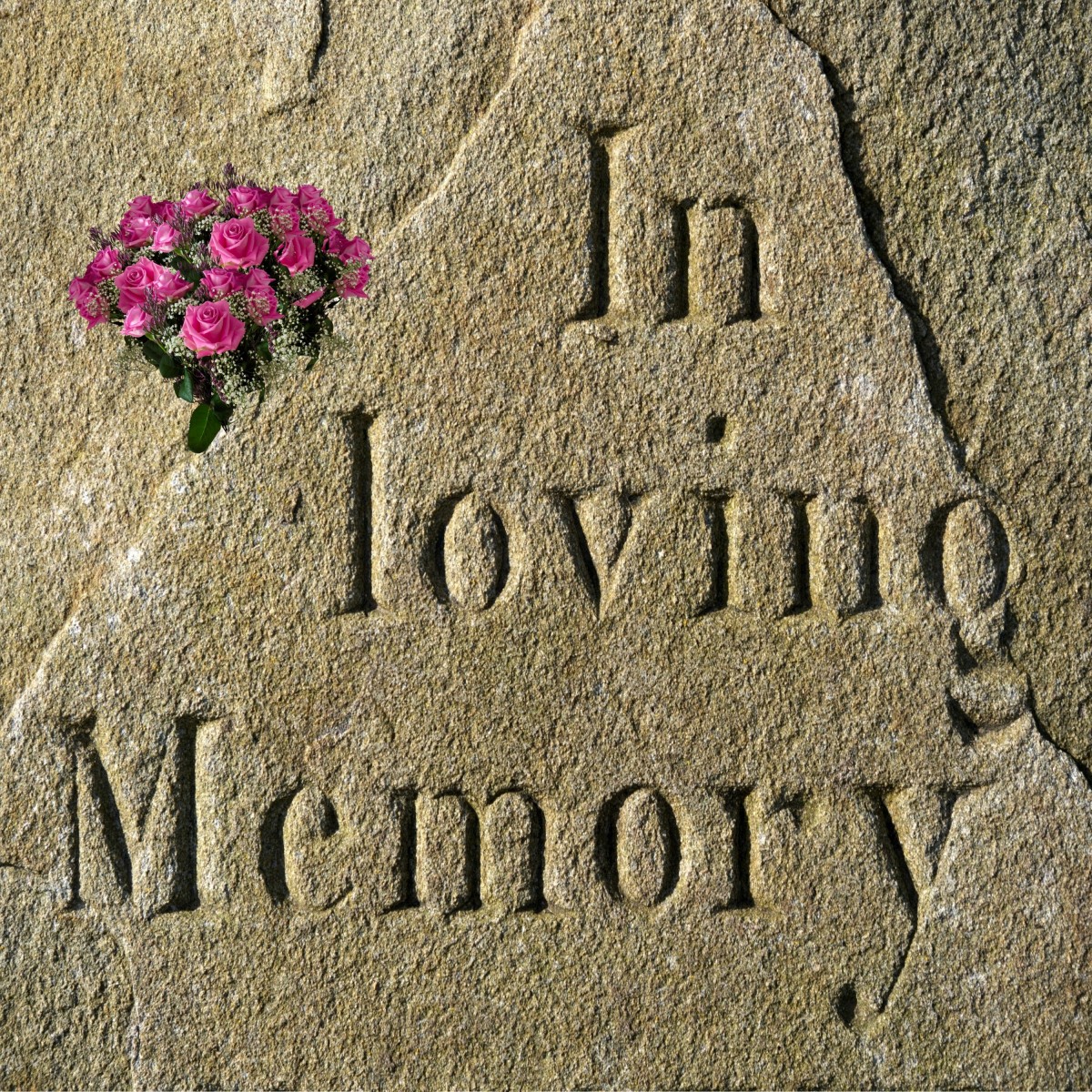 Personalised memorial stone
