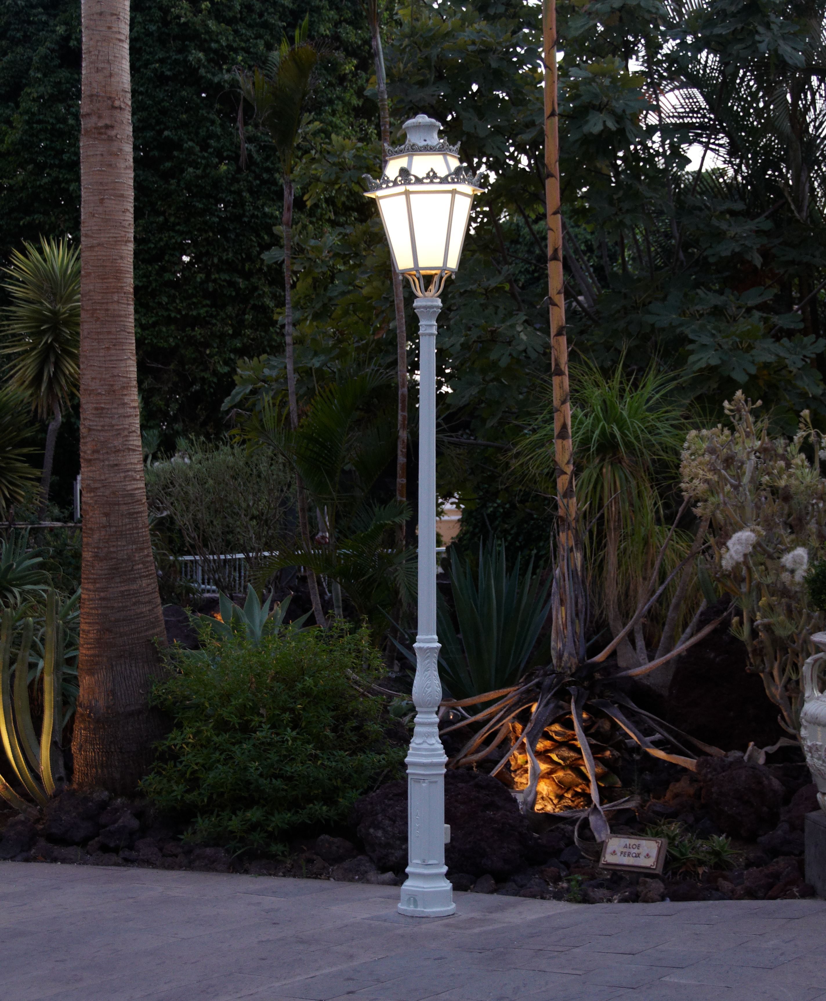 Antique garden lamppost