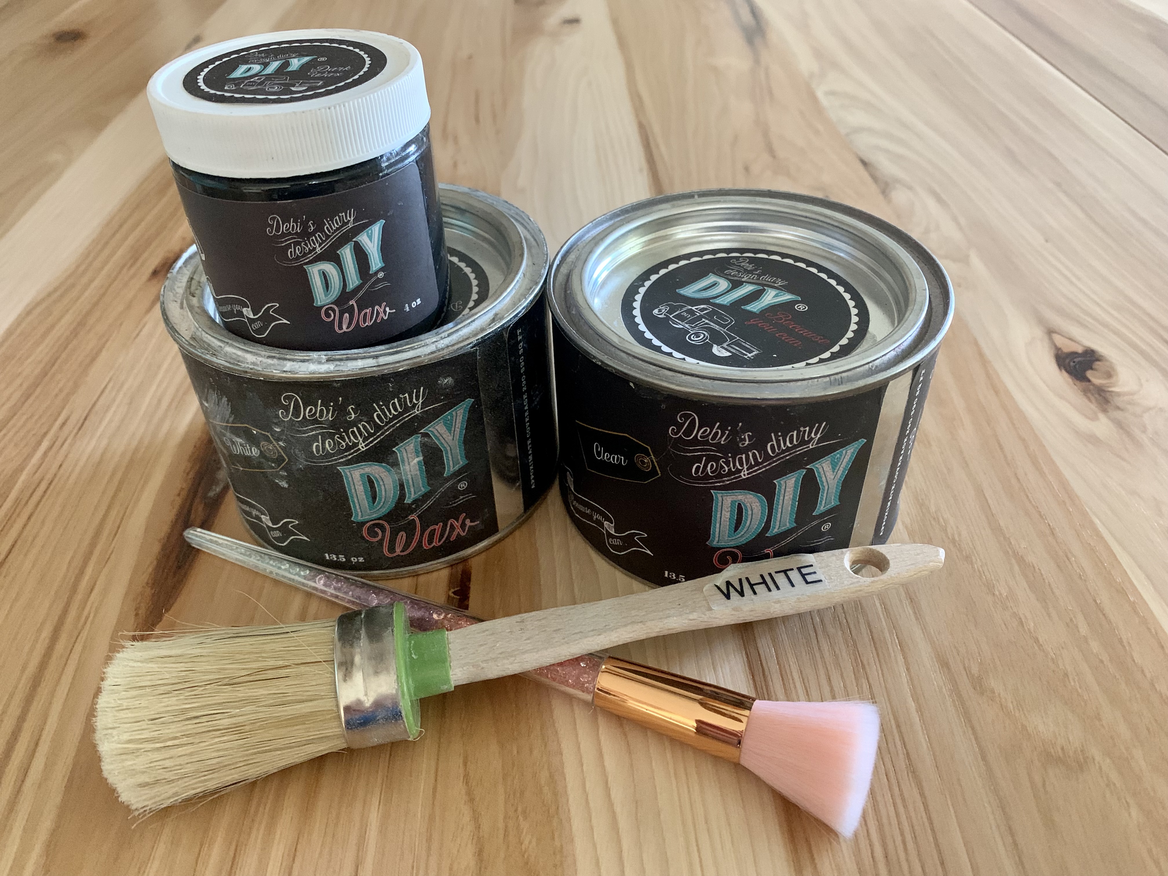 DIY wax paints and chalk paintbrushes