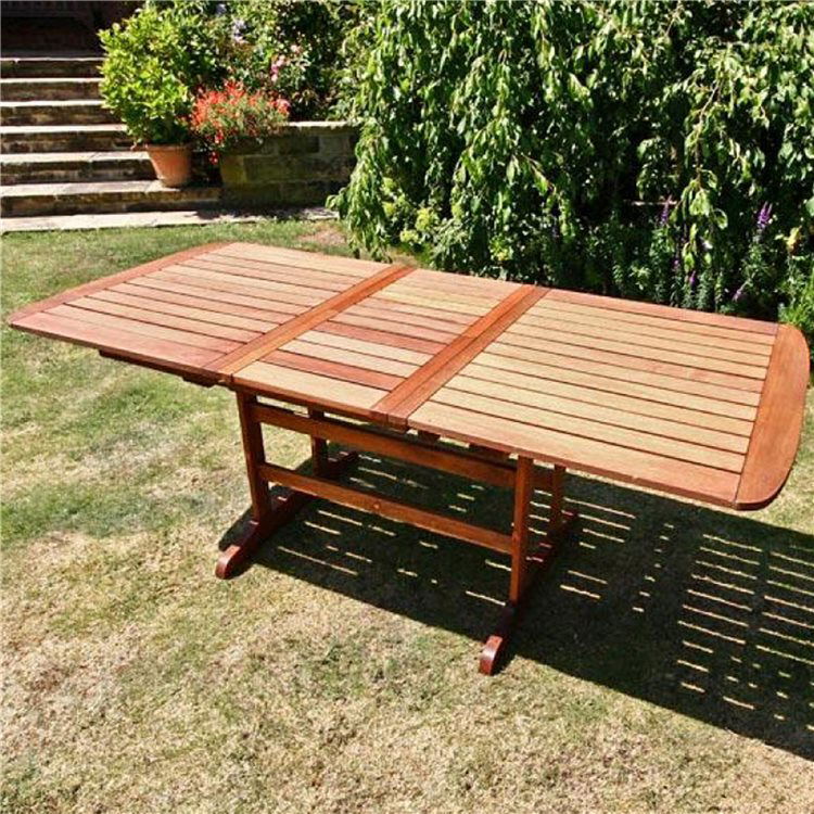 1.5m Extending 2m Butterfly Wooden Garden Table