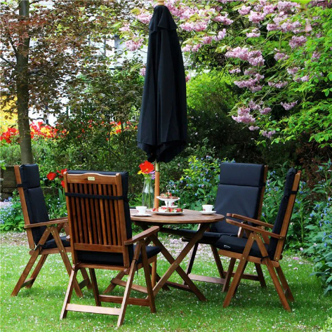 BillyOh Windsor Wooden 4 Seater Oval Outdoor Dining Set