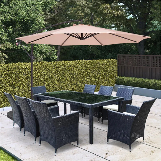 BillyOh 3m Garden Parasol Cantilever 8 Ribs with Crank