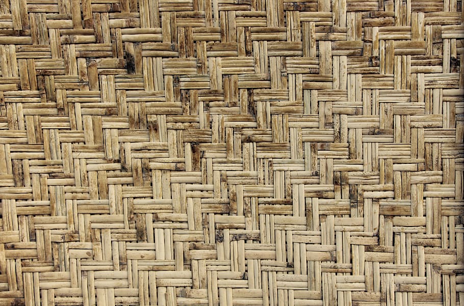 Signs of mould in a rattan furniture surface