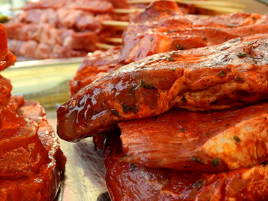 Marinade cuts of meat
