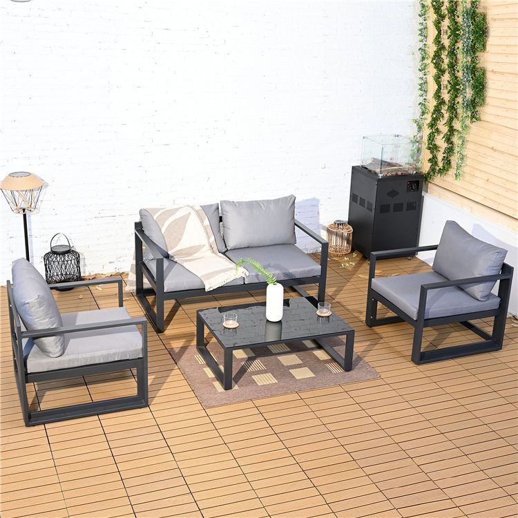 BillyOh Tuscan 4 Seater Aluminium Sofa Set