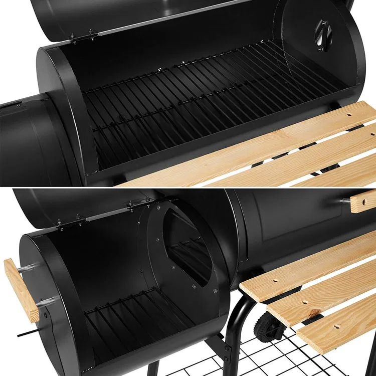 BillyOh Full Drum Smoker Charcoal BBQ with Offset Smoker