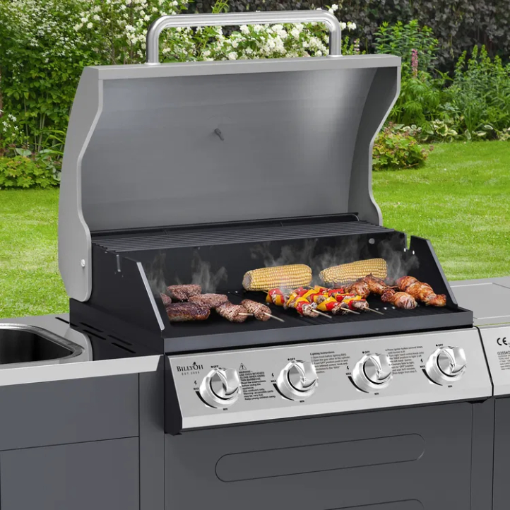 BillyOh Alabama 4 Burner Gas BBQ with Sink